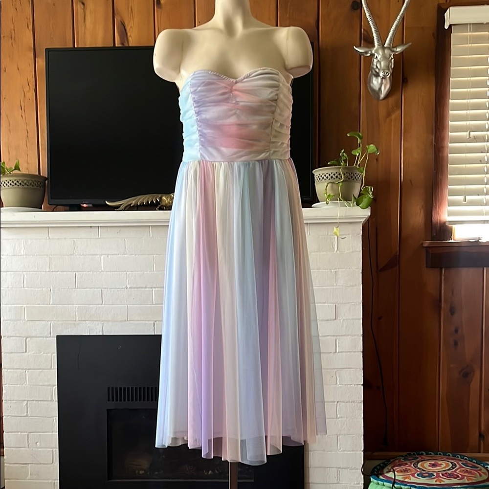 Modcloth “Pastel” Strapless Dress